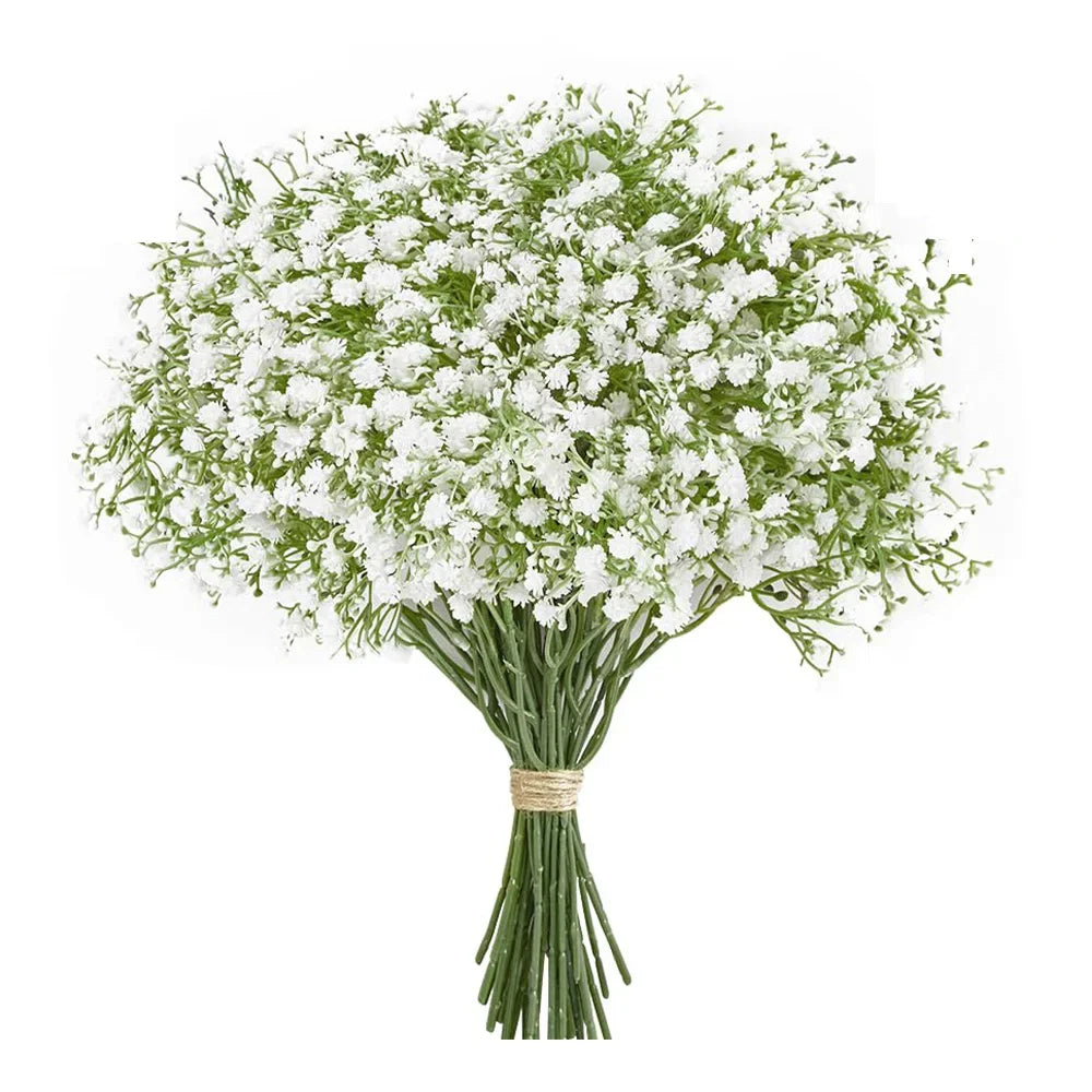 10/15pcs Artificial Flowers Baby Breath Flower Fake Gypsophila for Wedding Party Home Decoration Floral Bouquets DIY Accessor