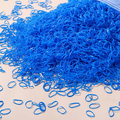 500/1000/2000pcs Girls Colourful Disposable Rubber Band Hair Ties Headband Children Ponytail Holder Bands Kids Hair Accessori