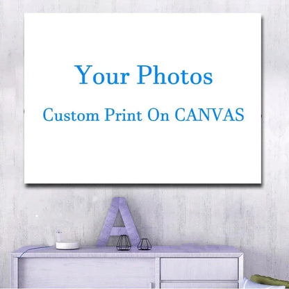 Custom Print Canvas Poster Anime Game Poster Painting By Your Photo Personal Gift Customize Figure Animal Pets Home Decor