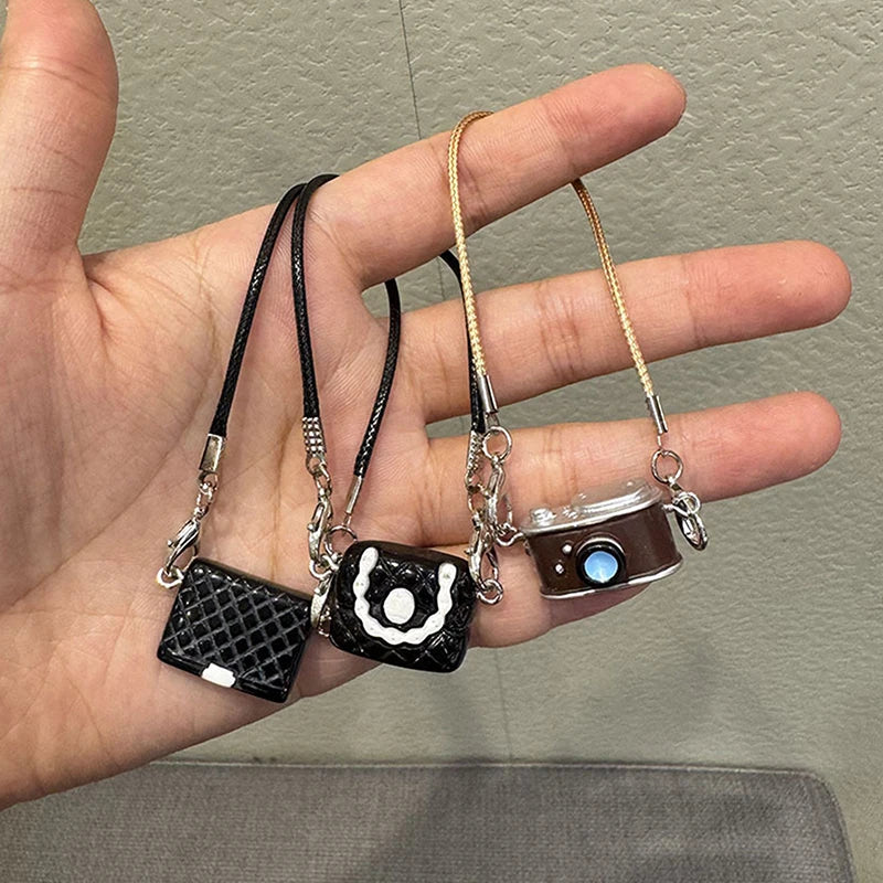 1PC PVC Doll Mini Bag Dress Up Plush Toy For 15/17cm Doll Accessories Dollhouse Hanging Neck Accessories Schoolbag Pendant
