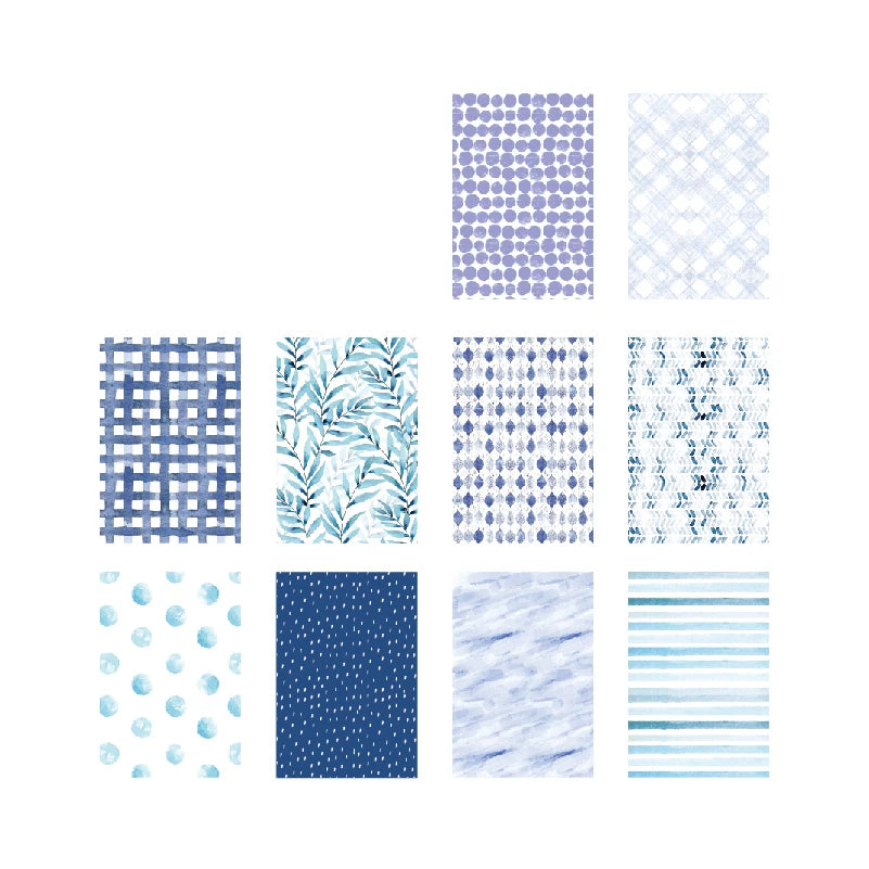 50 Pcs Kawaii Ins Paper Card DIY Decoration Idol Photocard Scrapbooking Diary Background Collage Material Paper Stationery - 
