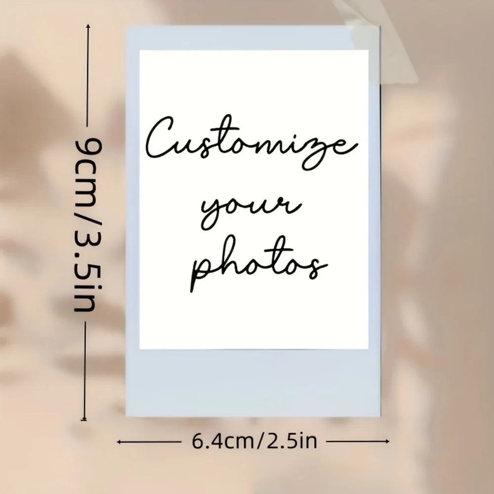 5Pcs Custom Polaroid Cards,High Definition, Souvenir Gift, Personalized Couple Photo,Custom Birthday,Christmas Anniversary Gi