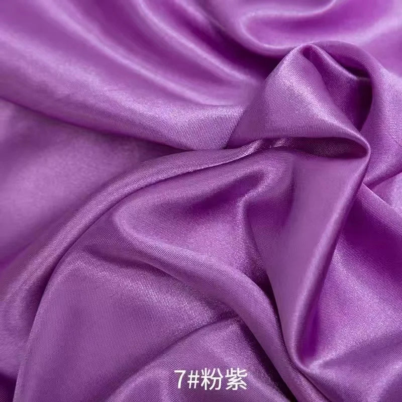 0.5m/1m/2m Satin Fabric Lining Soft and Shiny Silk-Like Material,for Clothing and Lining, Garments, DIY Craft, and Gift Wrapp