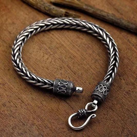 925 Sterling Silver Bracelet Chain Vintage for Men Women Luxury Wedding Jewelry Engagement Fashion Party Gifts