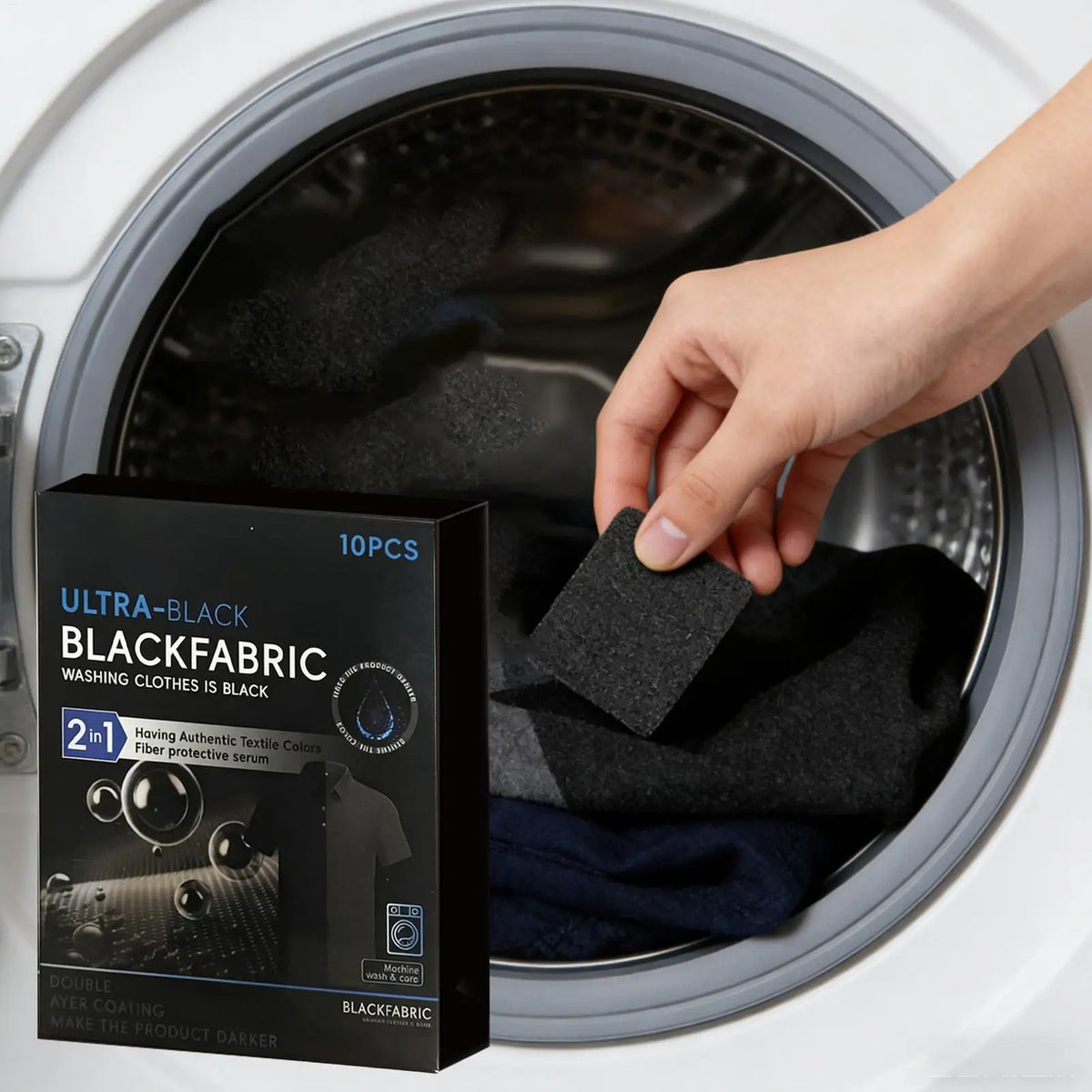 Fabric Dye Restore Color Long-Lasting Laundry Supplies 10 Pieces Fabric Paint Dark Tablets for Cotton Linen Wool T-Shirts Sho