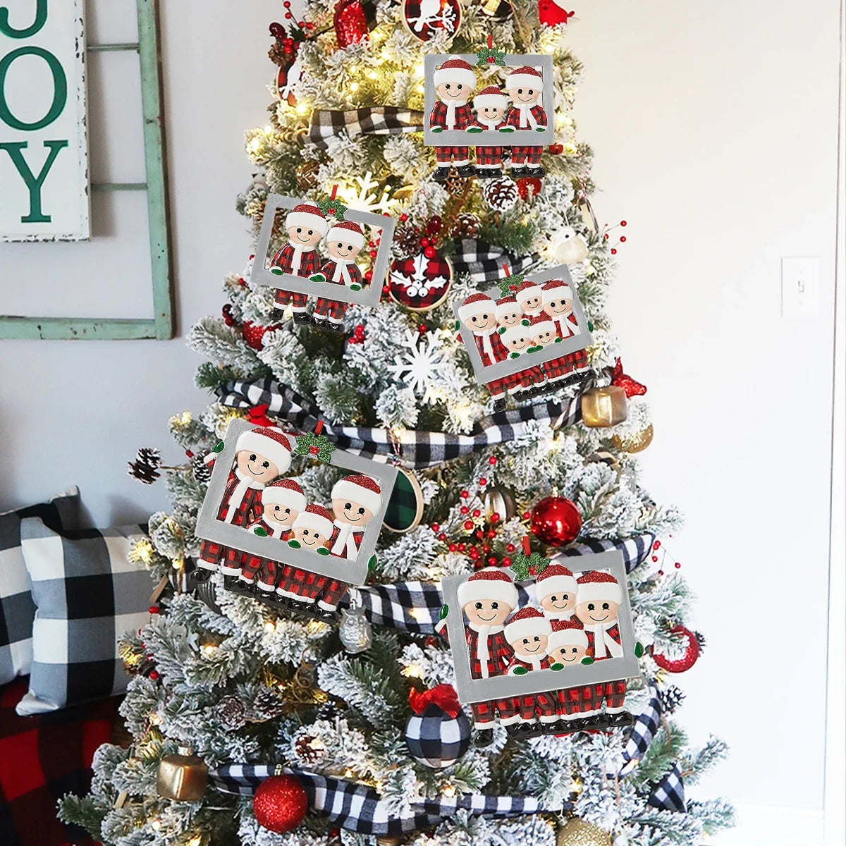 Christmas Pendant DIY Personal Family Christmas Decorations For Home 2024 Navidad Christmas Tree Hanging Ornament New Year 20