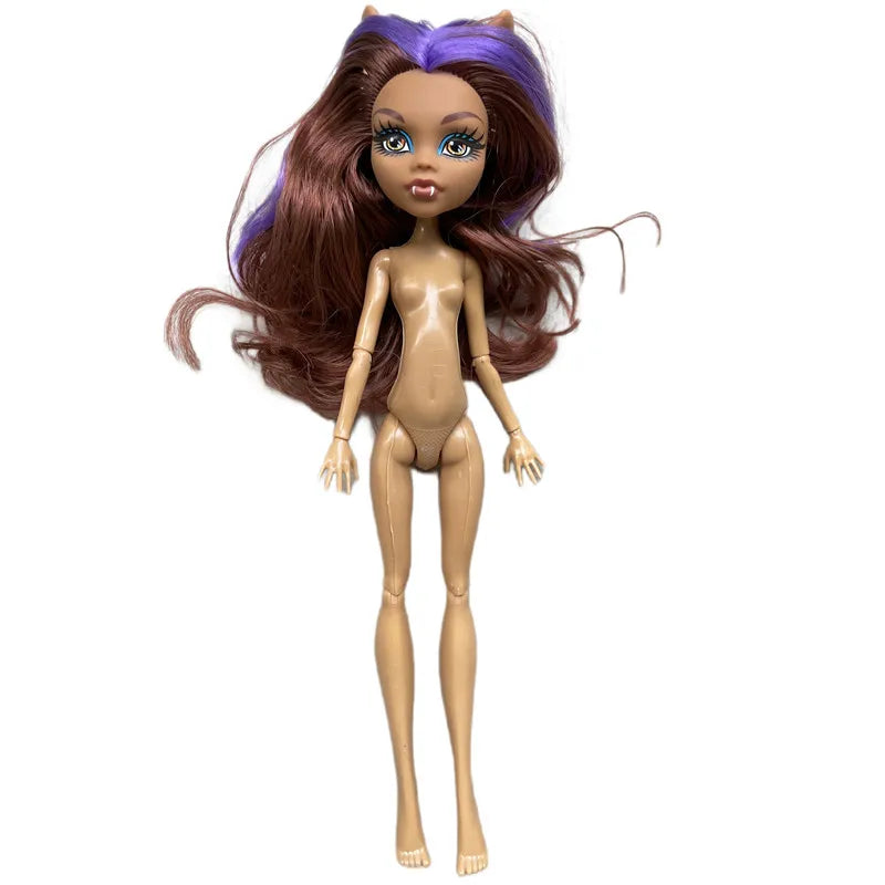 Multi-Joints Movable Doll Body Toy 23cm Doll Toy To Fit Many Heads White Green Brown Purple Monstering High Doll Body Cat hea