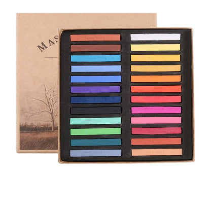 12/24/36/48 Colors Soft Pastel Masters Colored Crayon Chalk Drawing Coloring Art Supplies - 24 COLORS