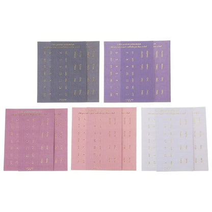10 Sheets Monthly Separator Tabs Monthly Tabs Index Sticker for Office Study - Bright