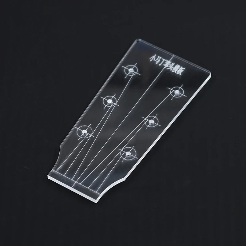 Guitar Head Template Electric Guitar Acoustic Guitar Ukulele Transparent Acrylic Template Guitar Making Mold - MD2-QTMB21