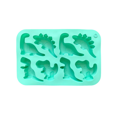 1pc 8-cavity silicone mold 3D dinosaur shaped chocolate candy, pudding, cookies, mold making, cake baking utensils - 013green