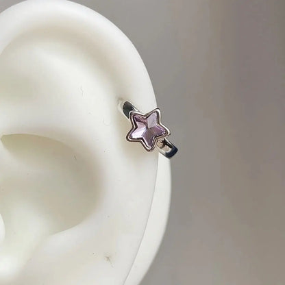 A Pair Vintage Couples Creative Angel Wings Stud Earrings Women Punk Studs Birthday Jewelry Gift - ED4453-Purple