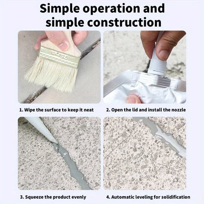 Elastic Gray Concrete Gap Sealant 350/500ML Anti-Aging Weatherproof Cement Floor Joint Repair Glue
