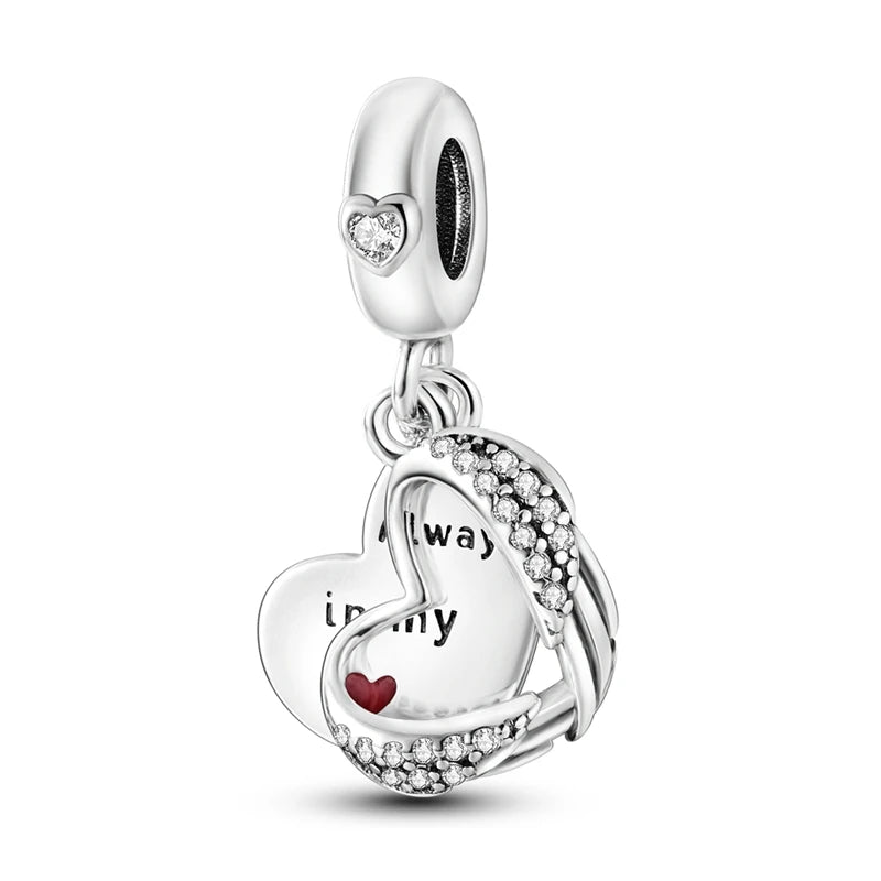 925 Sterling Silver Charms Beads Pendant Tree of Life Dog Elephant Love Heart Charm Fit Original Bracelet DIY Women Jewelry G
