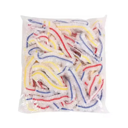 Disposable Food Cover Food Grade Home Fruit Vegetable Saran Wrap Storage Bag Elastic Plastic Wrap Shower Cap Fresh Keeping Ba