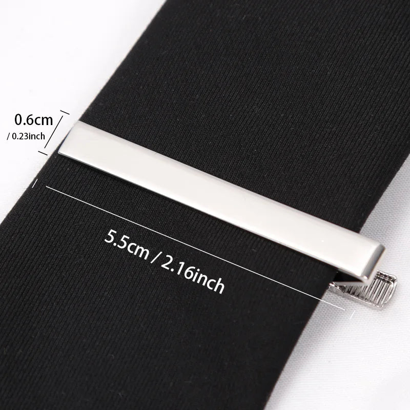 Tie Clips Gold Colour Fashion Ties for Men Gifts Metal Simple Bar Clasp Practical Necktie Accessories Tie Pin Mens Collar Cli