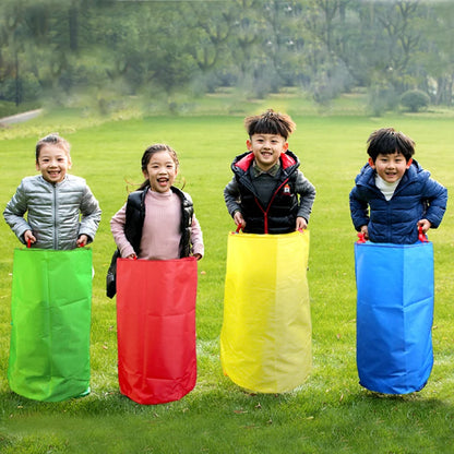 Sack Race Bags for Kids Colorful Oxford Cloth Jumping Sacks Outdoor Group Relay Game for Kindergarten Sports Day Family Party