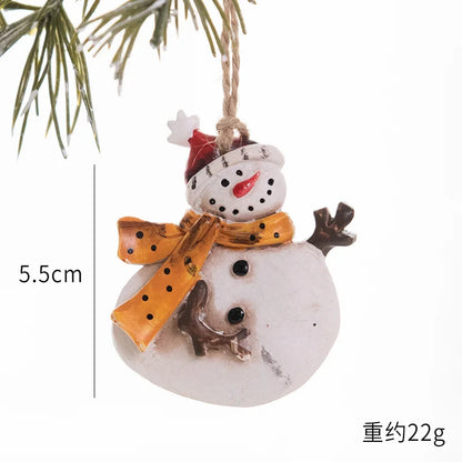 2022 Christmas Tree Decorations Christmas Resin Pendant Ornaments Home Decor DIY Kids Toys Gifts DIY Handmade Jewelry - B2