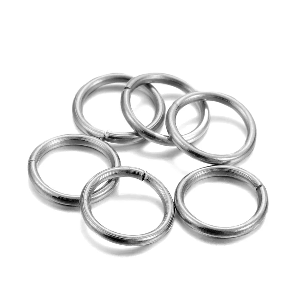 200Pcs Stainless Steel Open Jump Rings for Jewelry Making Supplies DIY Double Loops Split Rings Connectors For Jewelry Findin