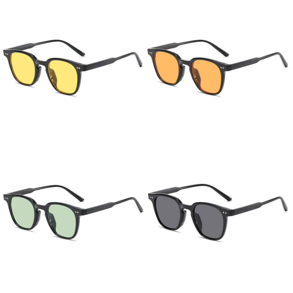 New Vintage Square Sunglasses Women Men Small Round Sun Glasses Female Small Eyewear Sunglasses for Male Female - 1234