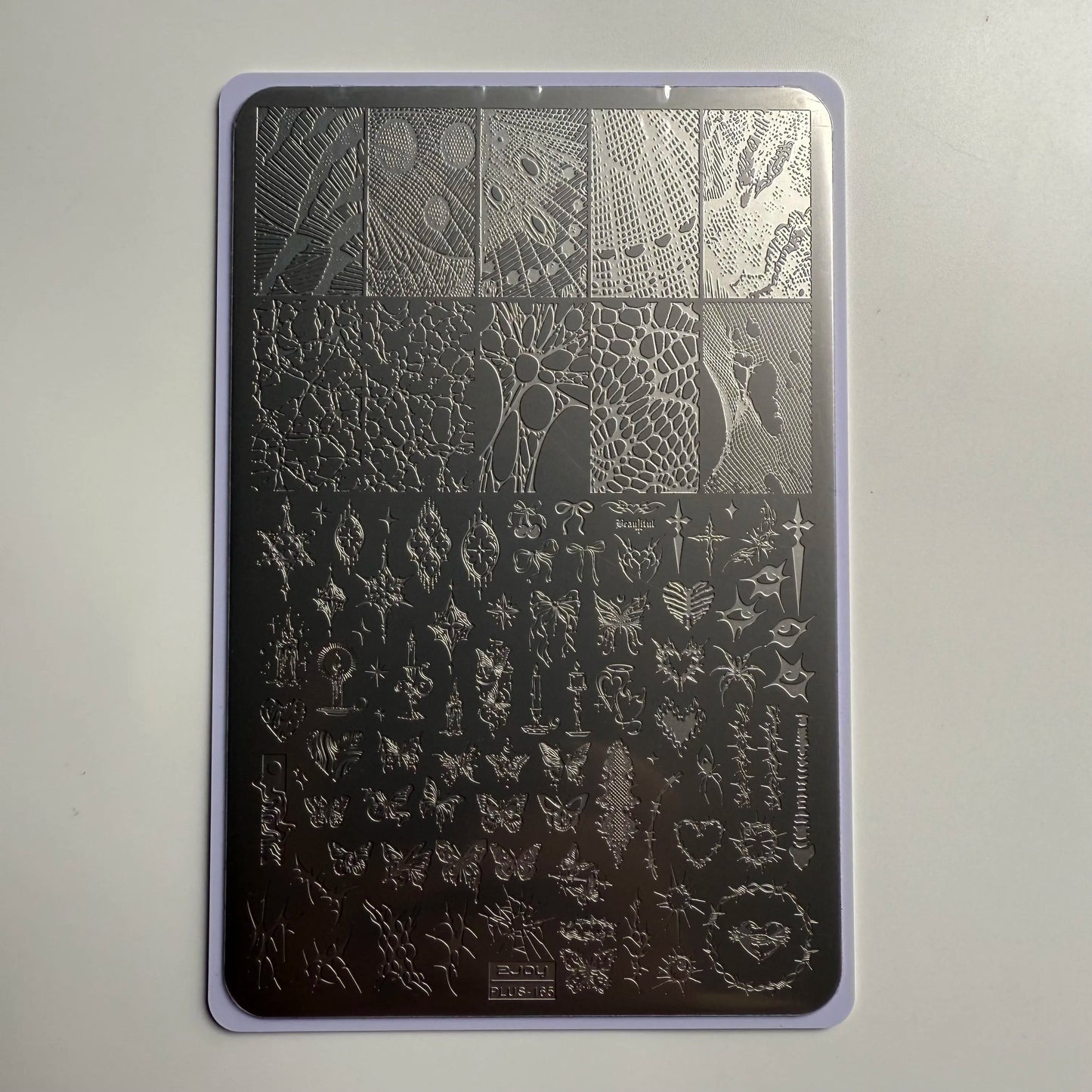 XMQ NAIL ART STAMPING PLATES BUBBLES TEMPLATES TOOLS - PLUS165