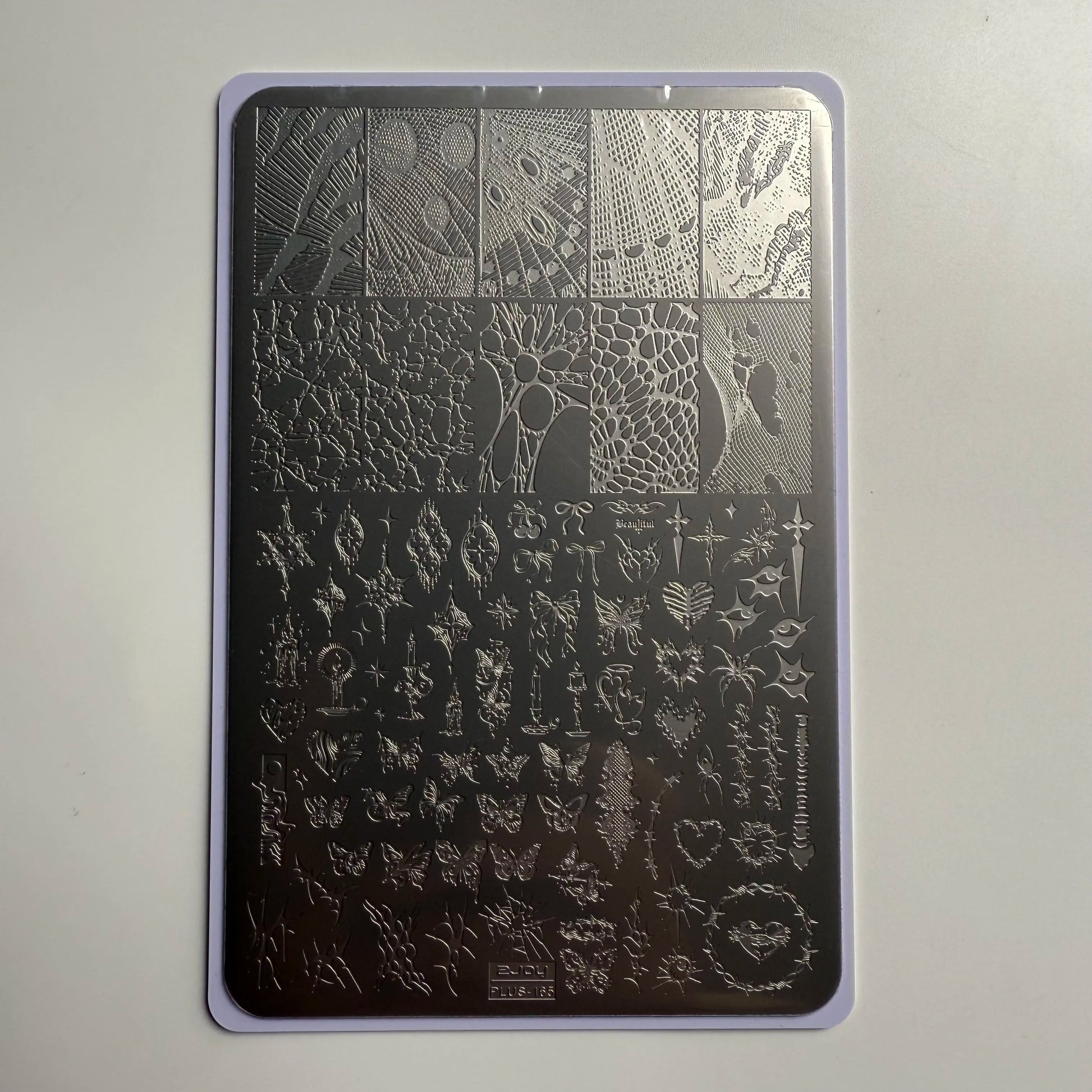 XMQ NAIL ART STAMPING PLATES BUBBLES TEMPLATES TOOLS - PLUS165