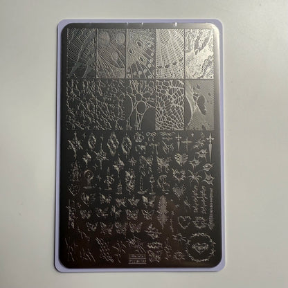 XMQ NAIL ART STAMPING PLATES BUBBLES TEMPLATES TOOLS - PLUS165
