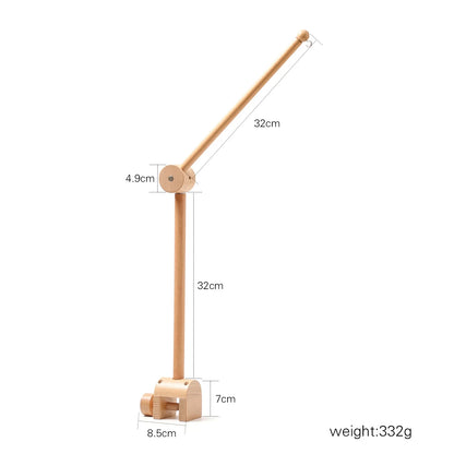Revolving Music Box For Newborns Baby Crib Imitation Wood Color Hanging Rattle Baby Soothing Musical Toys 0-12 Months Baby Gi