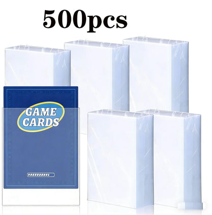500 Counts Clear Soft Card Sleeves 2.5" x 3.5" Trading collect Sleeve Fit for Standard Baseball Sports MTG Pokemon Game Cards