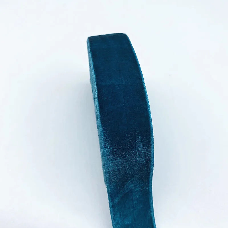 New 6-38mm Colour Single Face Line Velvet Ribbon for Bowknot Christmas Ribbon Party Decorations - 19 / 6mm (5Yards )