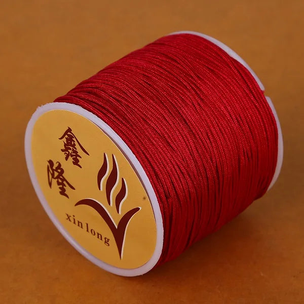 40m/lot 0.8mm Cotton Knotting Macrame Cord Nylon Thread String DIY Beading Braided Bracelet Jewelry Making - 09