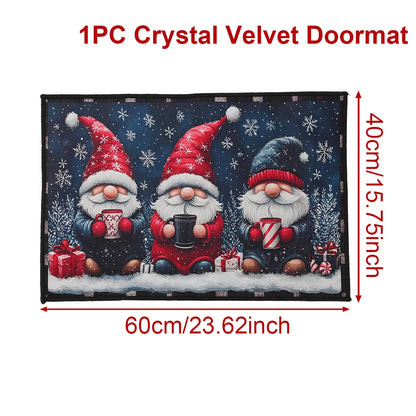 Christmas Doormat Merry Christmas Decorations for Home 2025 Navidad Natal Outdoor Floor Carpet Xmas Ornament New Year Gift 20