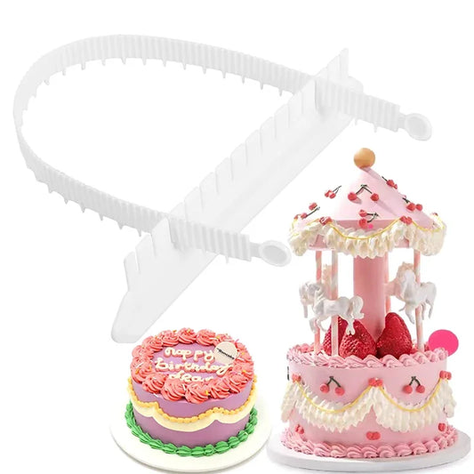1 set Fondant Cake Arc Decorating Aid Fondant Tool Rim Scale Baking Ruler Sugarcraft Lace DIY Bakeware Tableware Kitchen Tool