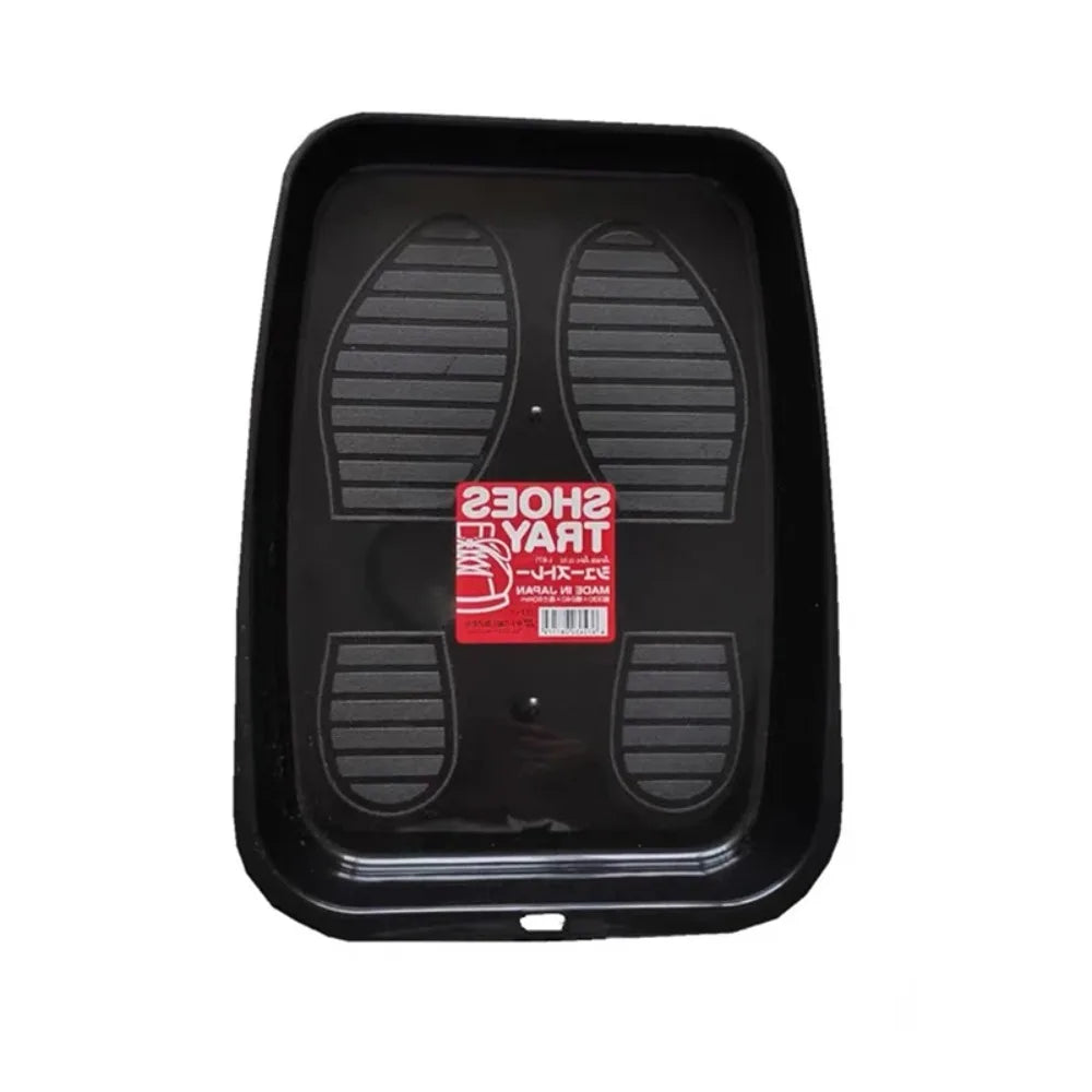 Car Shoes Storage Tray Interior Multifunctional Durable Accessory Tidying Vehicle Organizer Under Seat Container Box - black