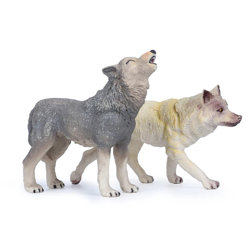 Simulation Wild Animal Model Wolf Monkey Fox Pangolin Squirrel Chinchilla Donkey Sloth Realistic Animal Figures Toys For Kids
