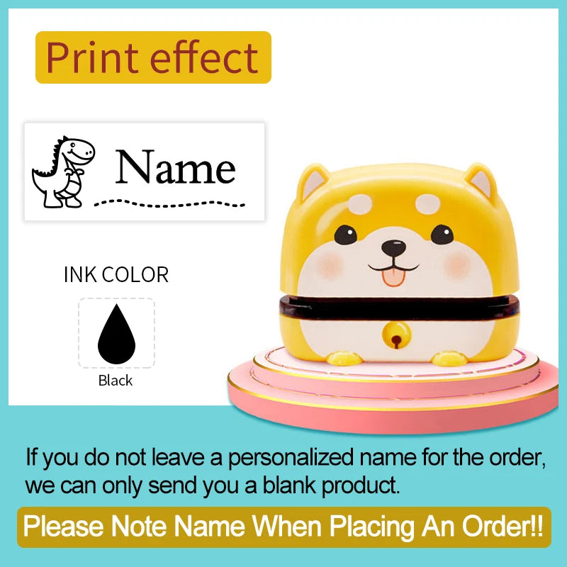 Personalized Name Stamp Set - Custom Waterproof Seal for Organizing Clothes,Shoe,School Supplies,Durable Back To School Gift 