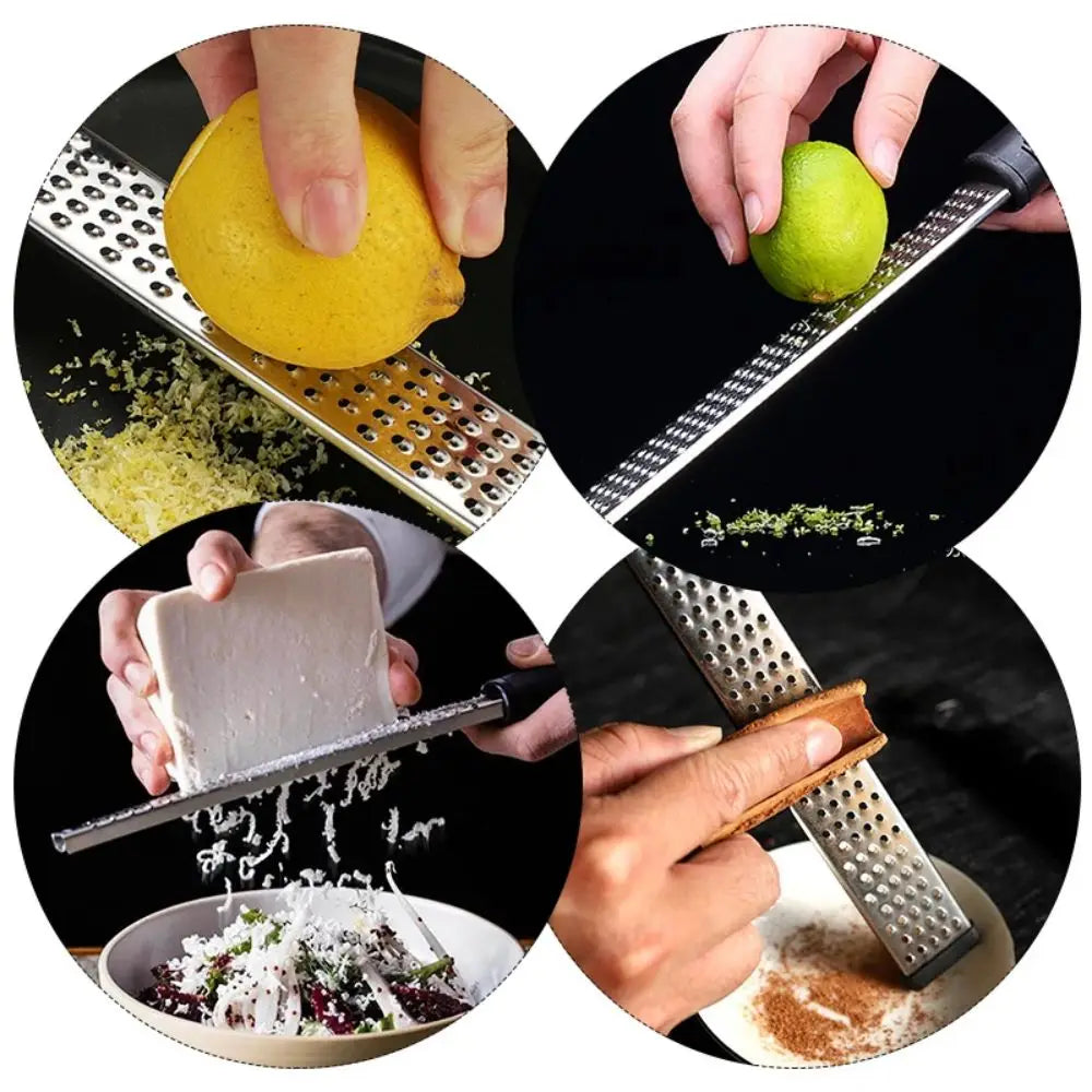 DU Stainless Steel Peel Lemon Cheese Vegetable Manual Grater Peeler Sharp Blade Choppable Cheese Kitchen Tools