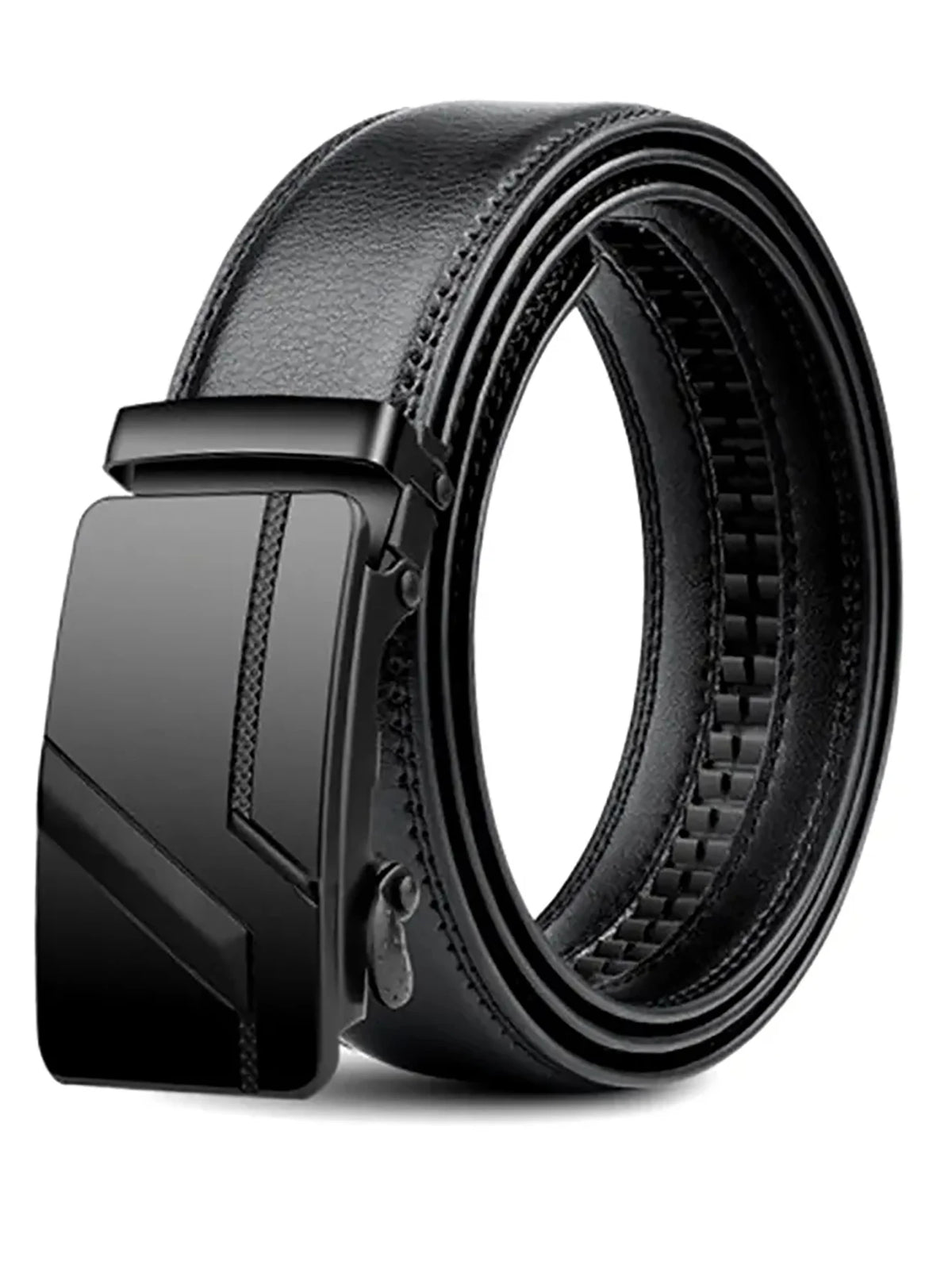 Men's Belt 110cm 120cm 130cm Luxury Belt, Black Men's Automatic Buckle Jeans Men's Belt Suit Belt