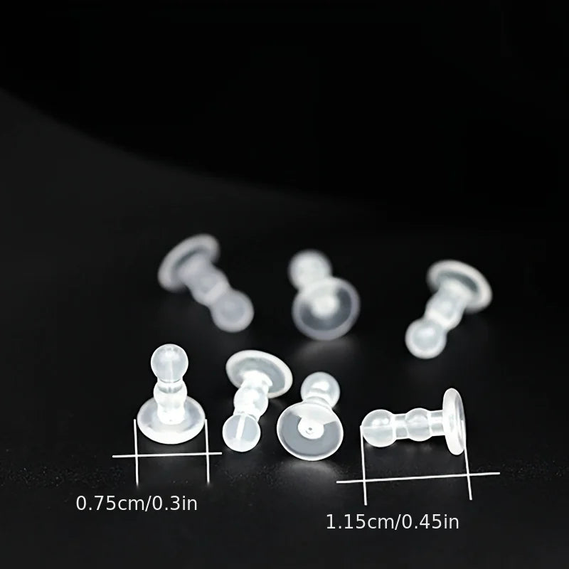 Silicone Ear Pad-anti-piercing Earring, Full Coverage Earplug Safety Earring Back for DIY Production, Jewelry Production