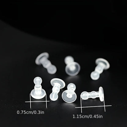 Silicone Ear Pad-anti-piercing Earring, Full Coverage Earplug Safety Earring Back for DIY Production, Jewelry Production