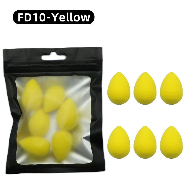 OGEYERO6pcs Mini Makeup Sponge Puff Beauty Egg Sponge for Makeup Concealer Foundation Face Cosmetic Puff Kit Make Up Blender 