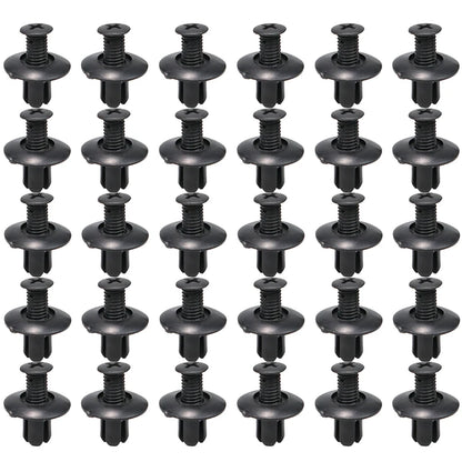 8mm Plastic Rivets Fasteners Screw Car Bumper Fender Black Rivet Car Fastener Clips for Toyota Focus Kia Nissan Yamaha