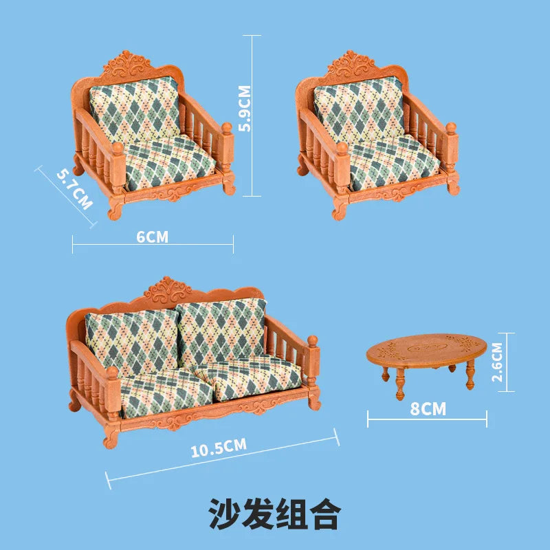 miniature items dollhouse furniture accessories living room bedroom supermarket shopping games family interaction doll kids t