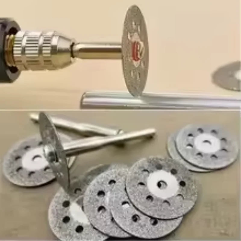 22mm Diamond Cutting Disc 3mm Grinding Wheel Mandrel for Metal Cutting Rotary