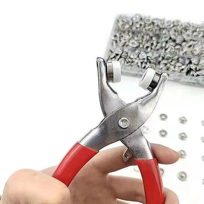 Snaps Buttons Pliers Set Snap Fasteners Kit Tool Sewing Buttons Press Studs Snap for Installing Clothes Bags