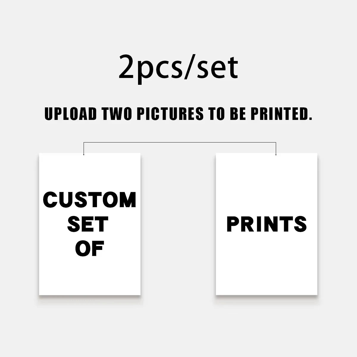 1/2/3pcs Personalized Custom Canvas Prints Photo Poster for Family Life Pet Anime Birthdays Weddings Scenery Home Wall Art De