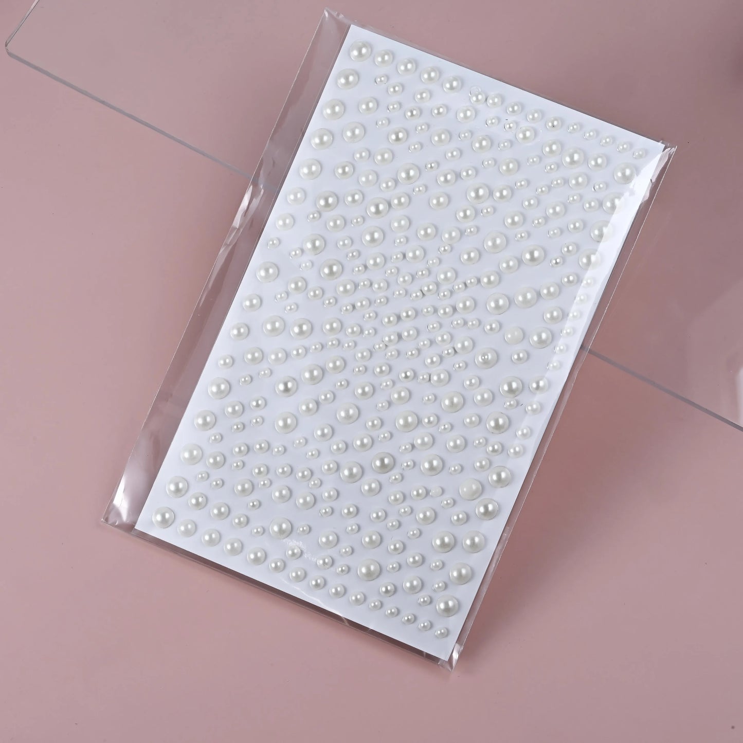 1/3/5 Sheet 3D White Pearl Eyes Face Tattoo Self Adhesive 3D Face Gem Jewels Eyeshadow Stickers Round Pearls Makeup Rhineston