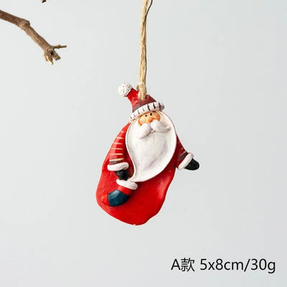 2022 Christmas Tree Decorations Christmas Resin Pendant Ornaments Home Decor DIY Kids Toys Gifts DIY Handmade Jewelry - A1