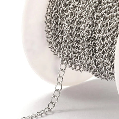 No Fade 2Meters Stainless Steel Chains for Jewelry Making DIY Necklace Bracelet Accessories Gold Chain Lips Beads Beaded Chai