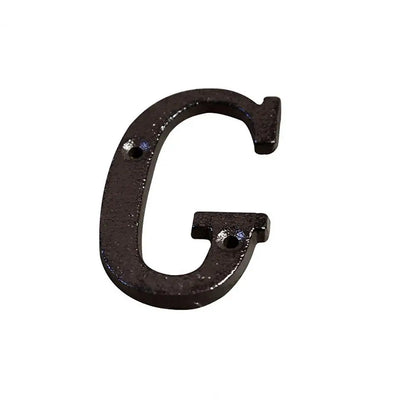 Antique Doorplate Address Numbers Apartment Street Address Plaque Retro Groceries Cast Iron Metal House Doorplate Letter Symb